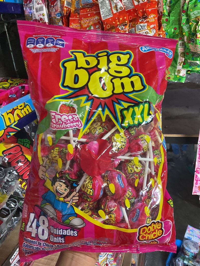 BIGBOM XL FRESA ROJO 1X14X48