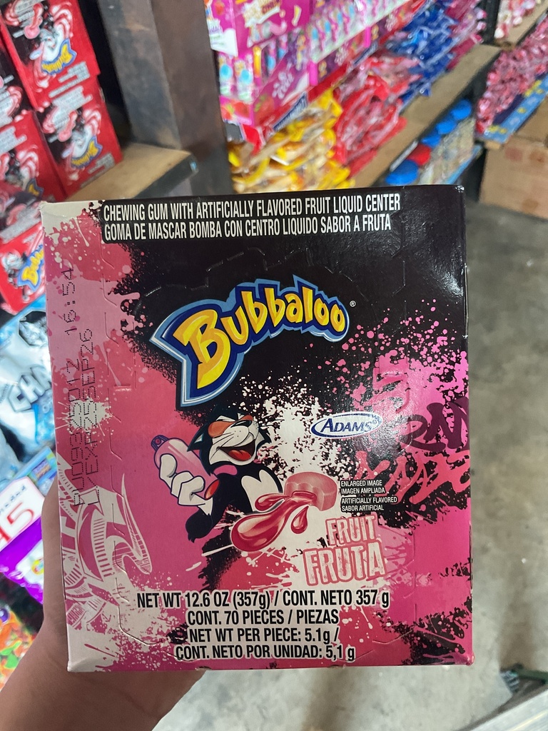 BUBBALOO TUTIFRUTI 1X32X60