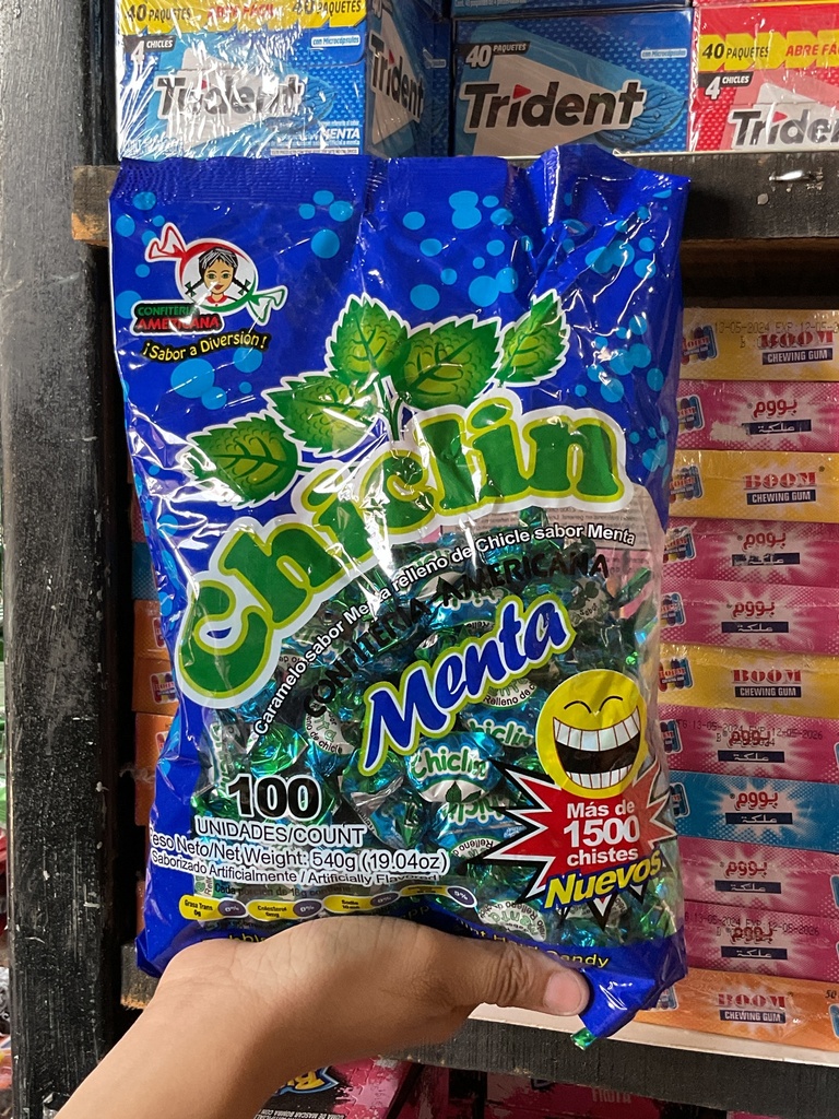CHICLIN MENTA 1X12X100