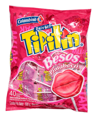 PALETA TIPITIN BESO ROJO GRANDE  1X15X40