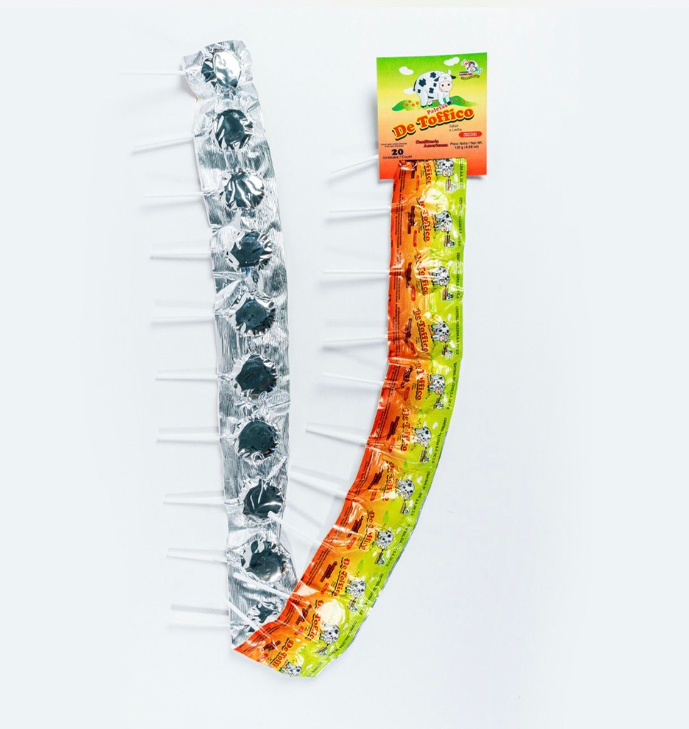 PALETA VAQUITA TOFFICO 1X25X20