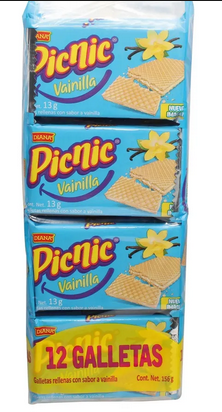 SORBETE PICNIC DIANA VAINILLA 1X1X12