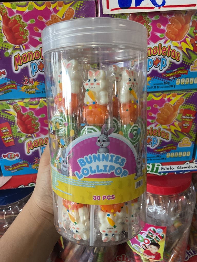 BUNNIES LOLLIPOP BOTE 1X24X30