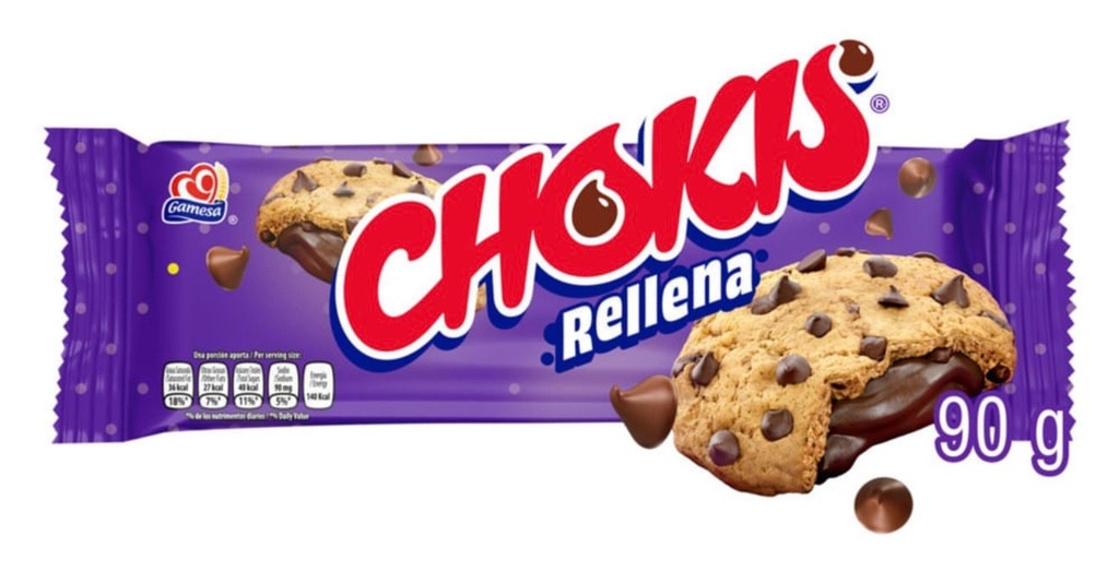 CHOKIS RELLENA MORADA 1X42X6
