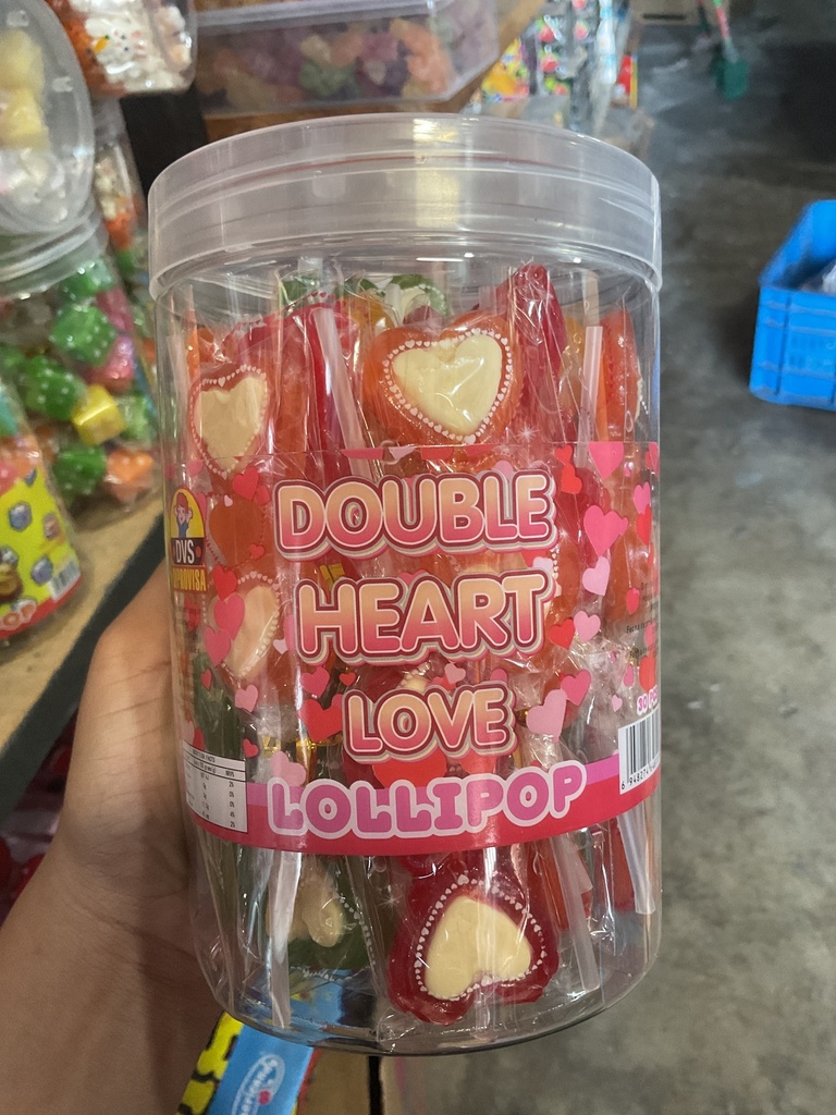 DOUBLE HEART LOVE LOLLIPOP 1X24X30 