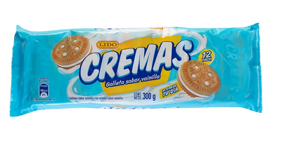 Cremas Lido Vainilla 1x18x