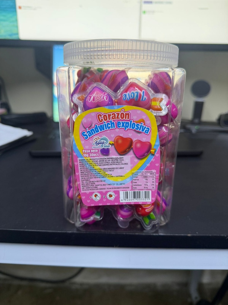 CORAZON SANDWICH EXPLOSIVA DIREM 1X24X30